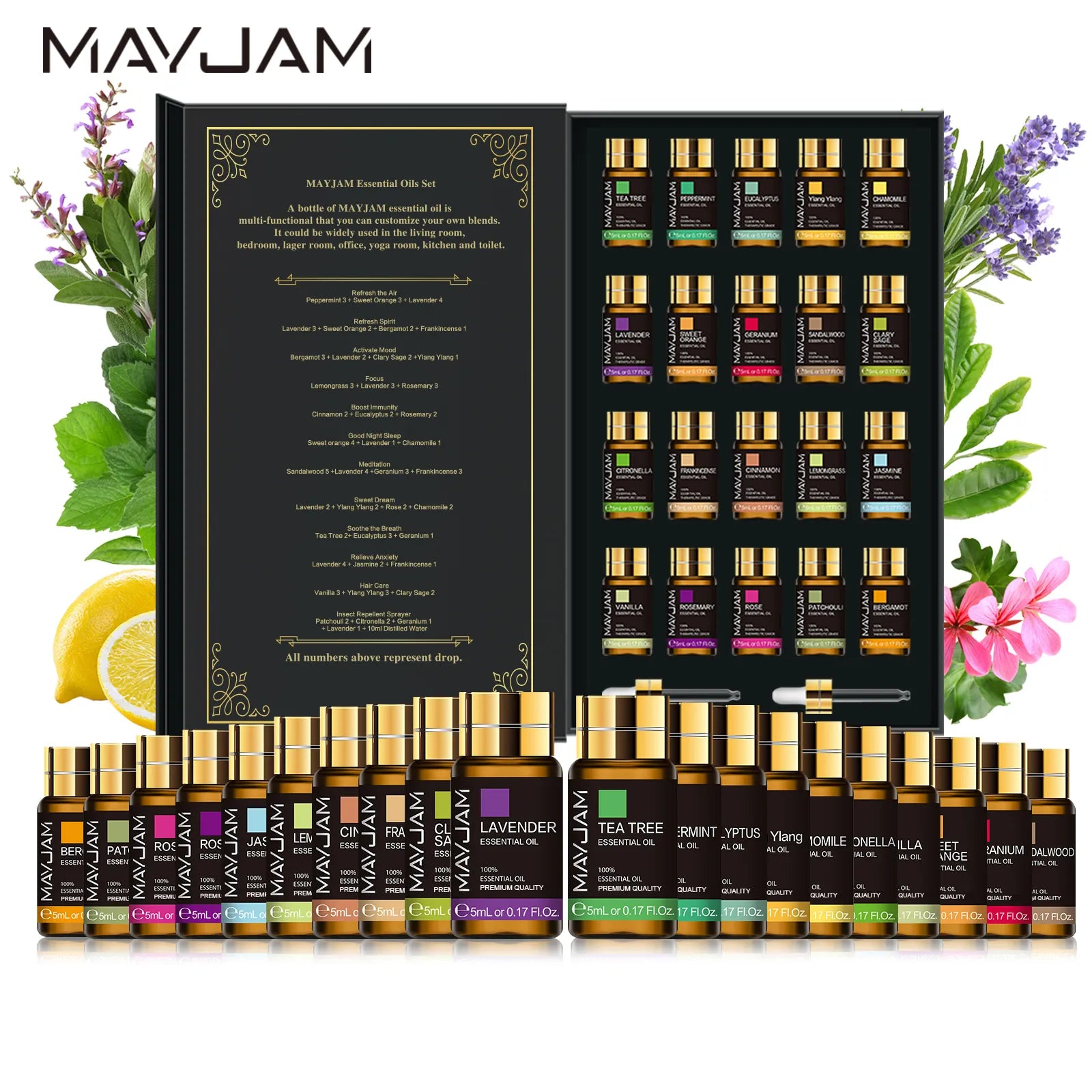 MayJam 20pcs  Essential Oil Box Set